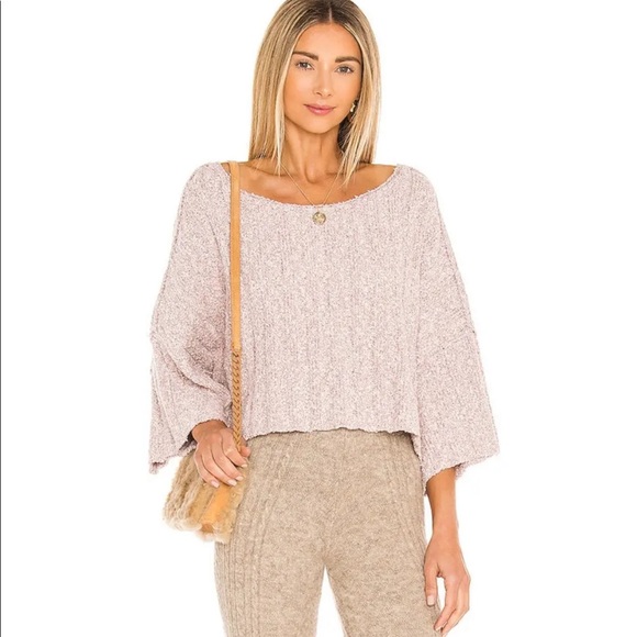Free People oversized cropped sweater. Size S  NWOT - Picture 1 of 5